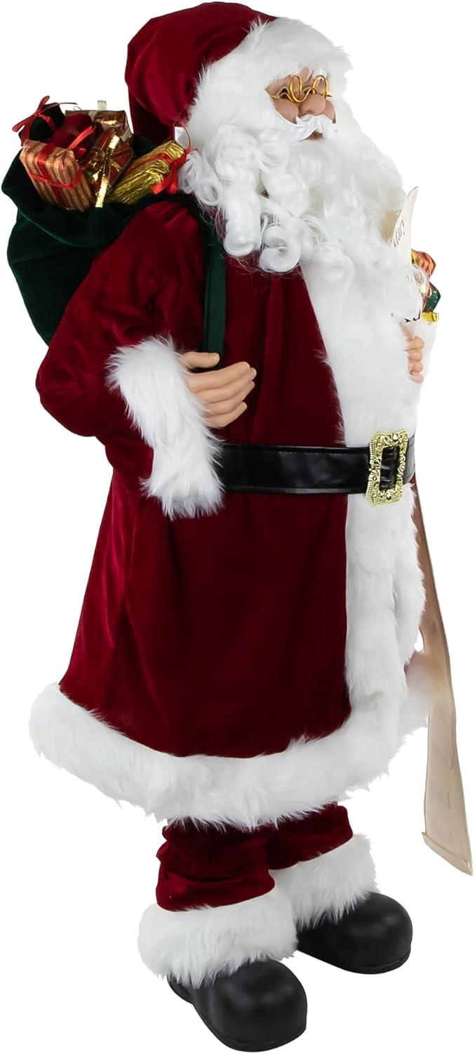 Northlight Santa Claus with Naughty or Nice List Christmas Figure - 36"