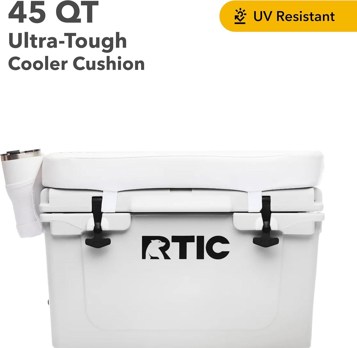 RTIC Cushion for Ultra-Tough Cooler, Easy Clean Vinyl, fits 45 qt