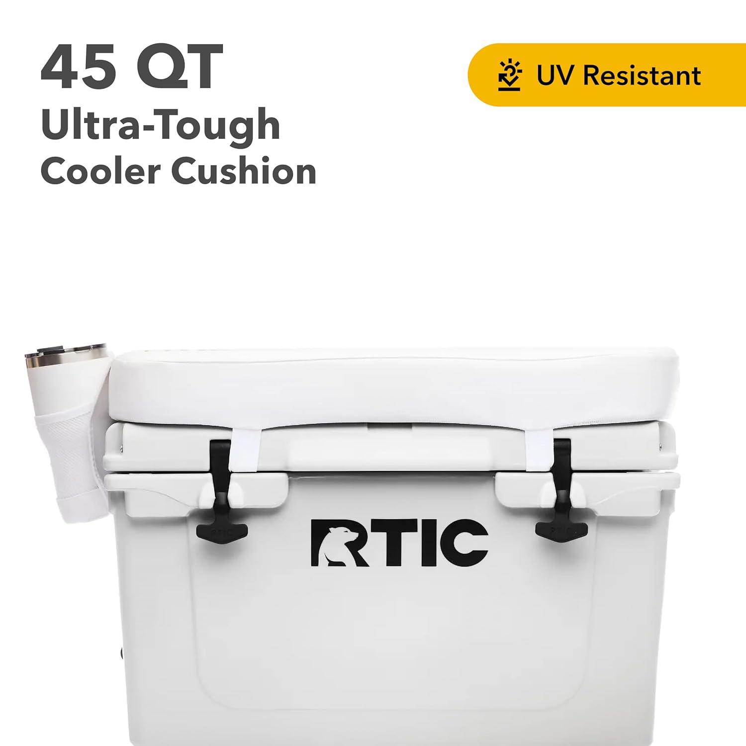 RTIC Cushion for Ultra-Tough Cooler, Easy Clean Vinyl, fits 45 qt