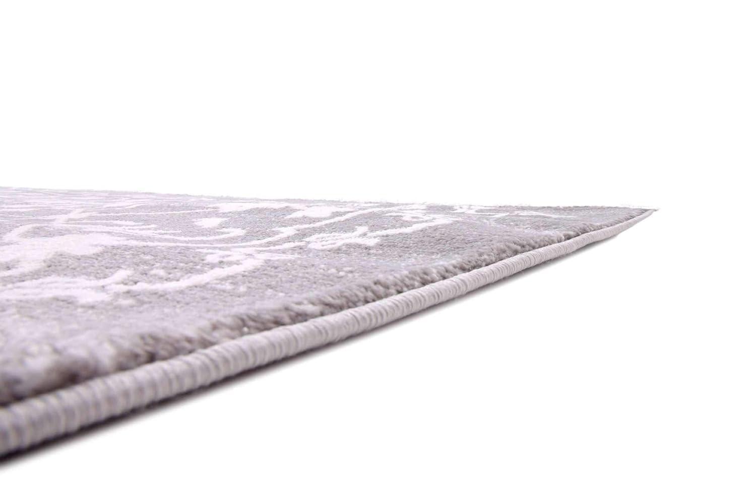 Unique Loom New Classical Collection Area Rug - Olympia (8'  Square Light Gray/Ivory)