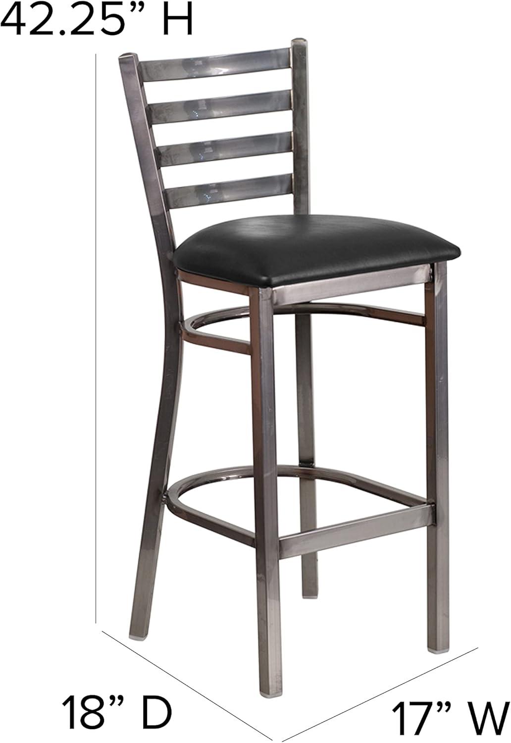 Flash Furniture Brixton Hercules Series Ladder Back Metal Restaurant Barstools by Flash Furniture