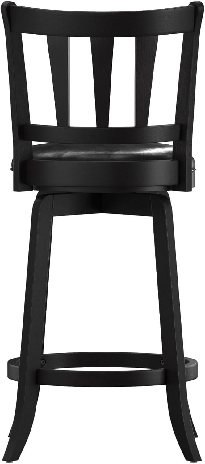 Hillsdale Furniture Presque Isle Wood Bar Height Swivel Stool, Black