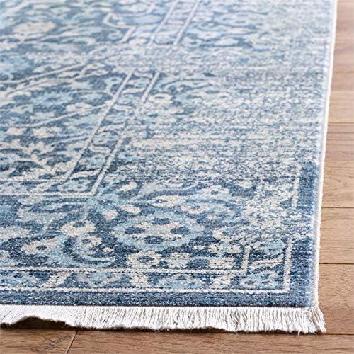 Vintage Persian VTP484 Power Loomed Area Rug - Blue/Ivory - 8'x10' - Safavieh.
