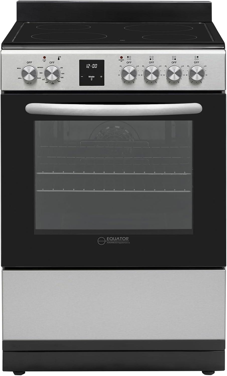 Equator Advanced Appliances Equator 24 Freestanding Electric Cooking Range in Stainless with Convection Oven