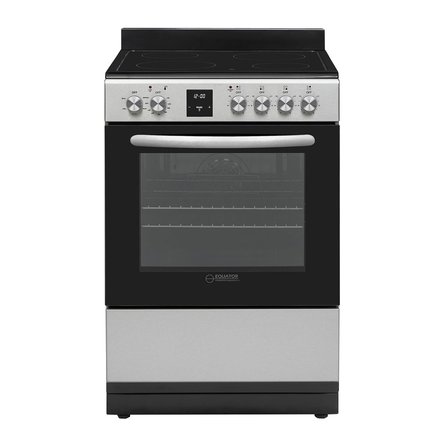 Equator Advanced Appliances Equator 24 Freestanding Electric Cooking Range in Stainless with Convection Oven