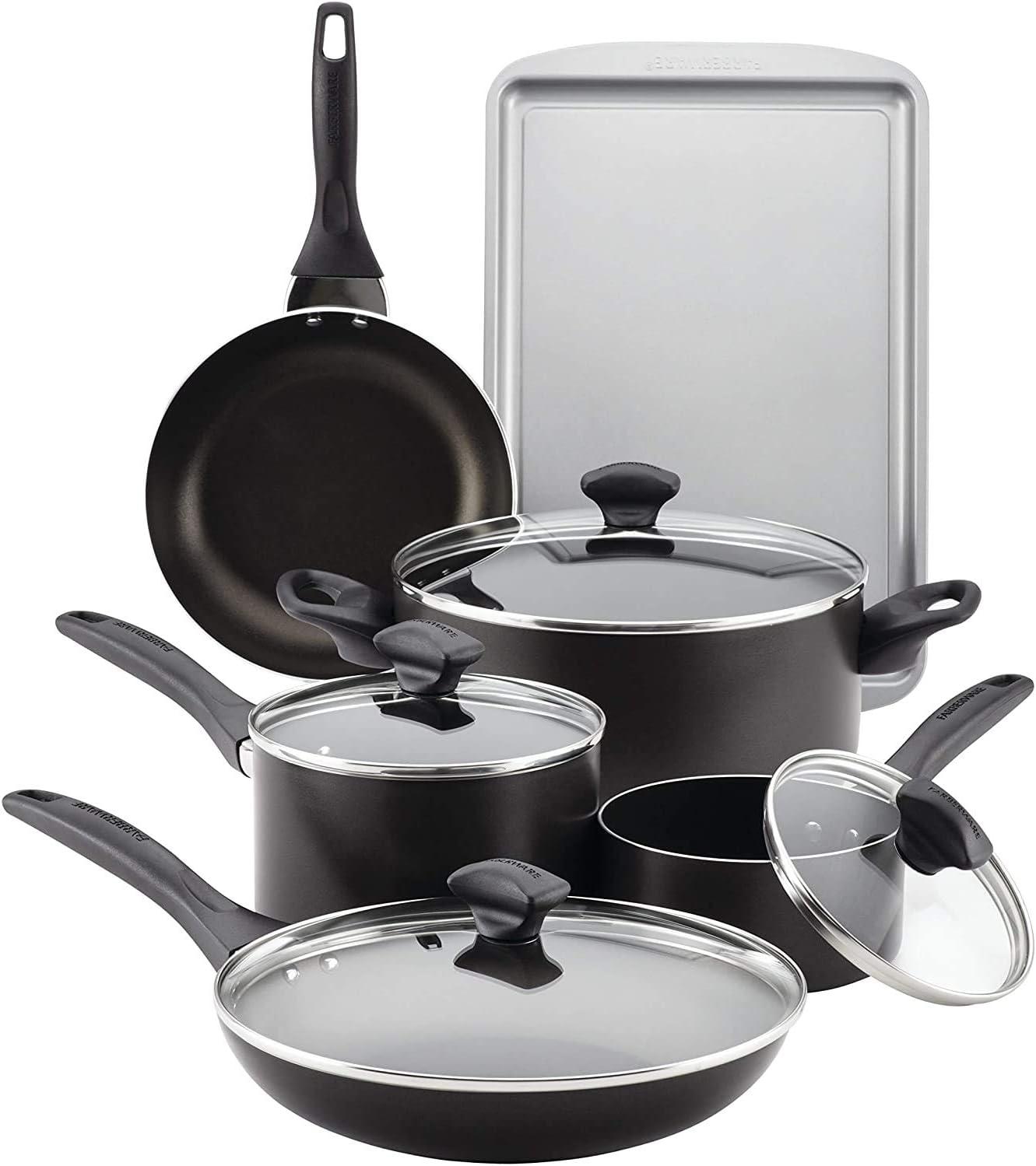 Farberware Farberware Dishwasher Safe Nonstick Cookware Pots and Pans
