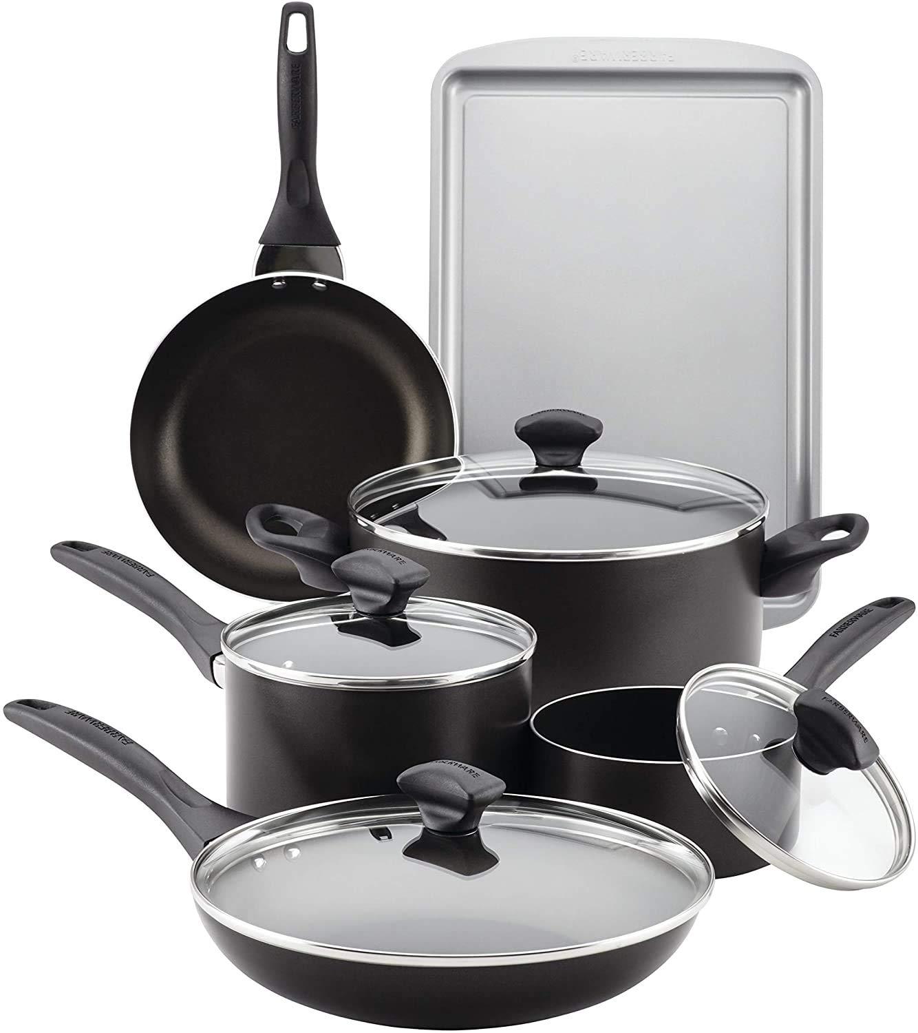 Farberware Farberware Dishwasher Safe Nonstick Cookware Pots and Pans