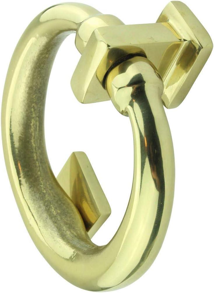 Ring Entry Solid Brass Door Knocker Antique Circular Brass Renovators Supply
