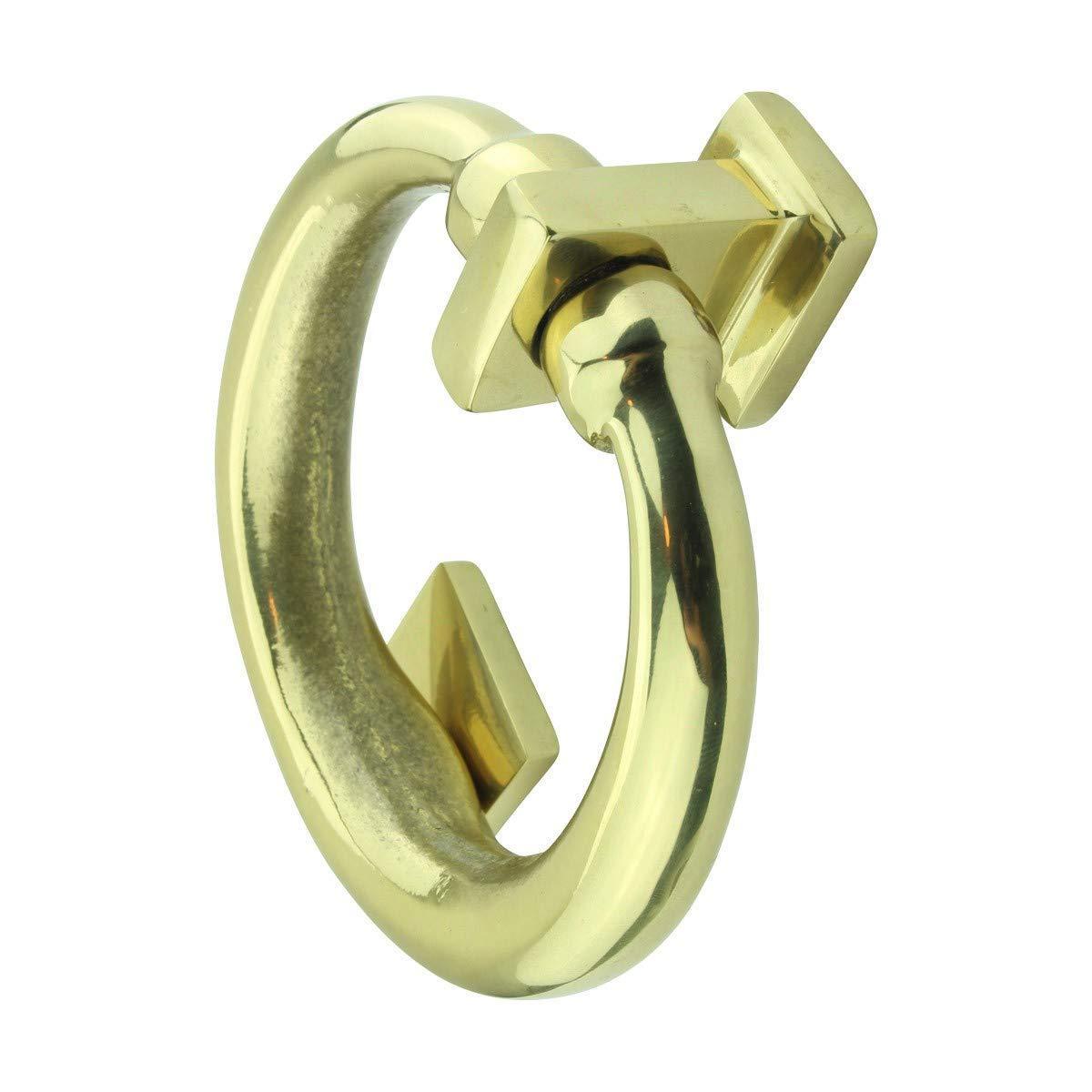 Ring Entry Solid Brass Door Knocker Antique Circular Brass Renovators Supply