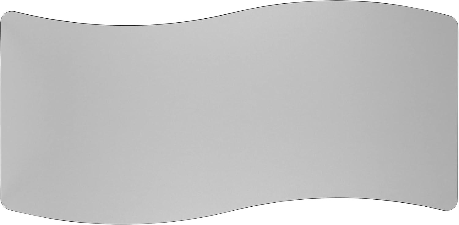 Flash Furniture Goddard 28"W x 47.5"L Rectangular Wave Collaborative Grey Adjustable Height Activity Table