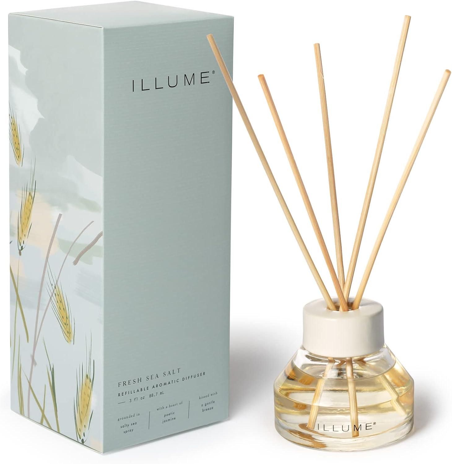 Fresh Sea Salt Reed Diffuser with White Ceramic Collar