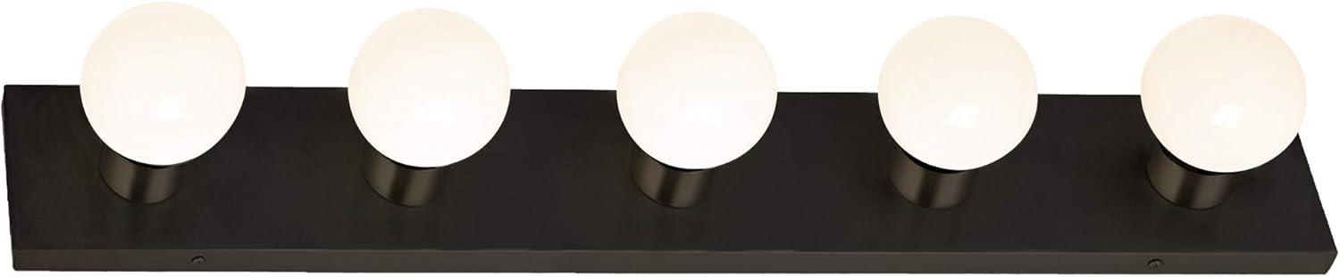 Design House  Vanity Light in Matte Black, 5-Light