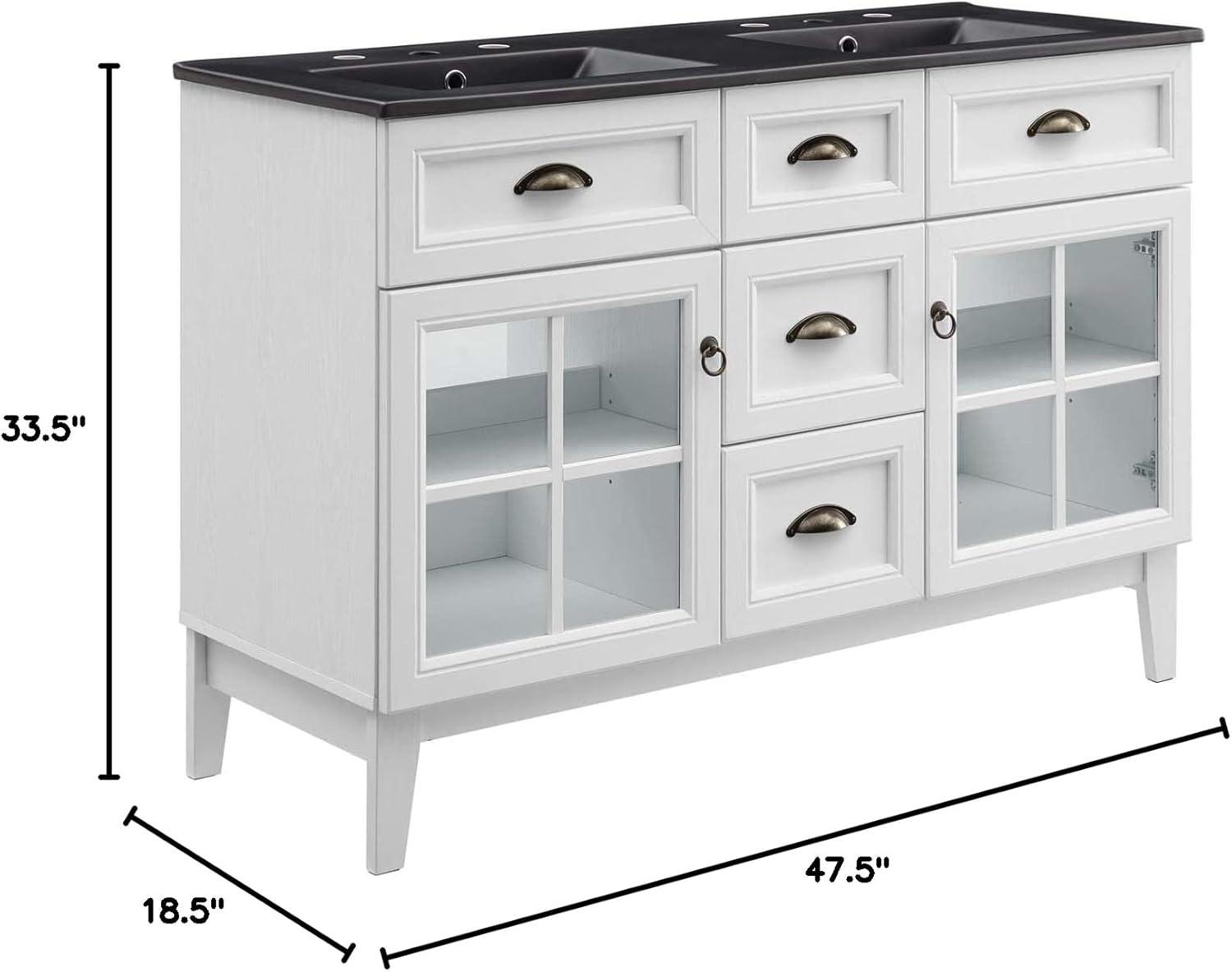 Modway Modway Isle 48" Double Bathroom Vanity Cabinet