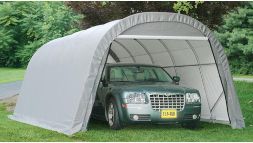 ShelterLogic Round Style Shelter, Green Cover