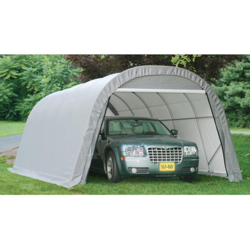 ShelterLogic Round Style Shelter, Green Cover