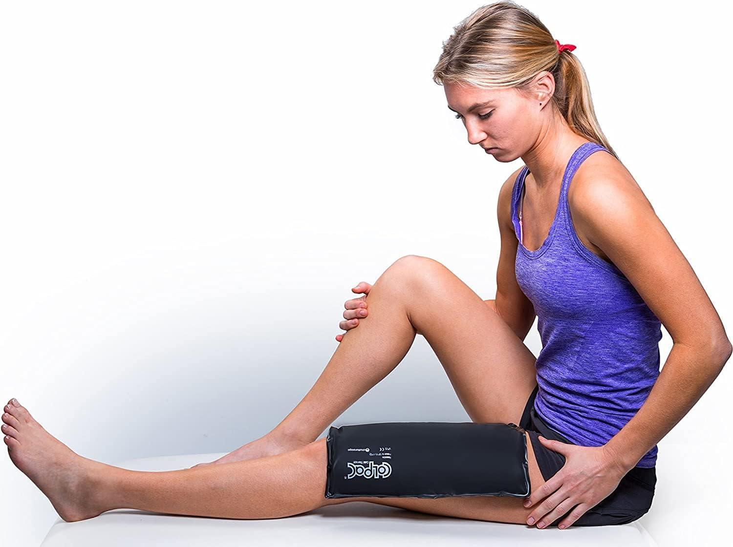 Chattanooga ColPac - Reusable Gel Ice Pack - Black Polyurethane - Standard - 10 in x 13.5 in - Cold Therapy - Knee, Arm,