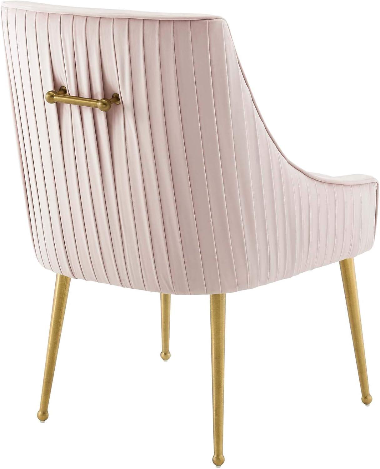 Discern Pleated Back Upholstered Performance Velvet Dining Chair by Modway