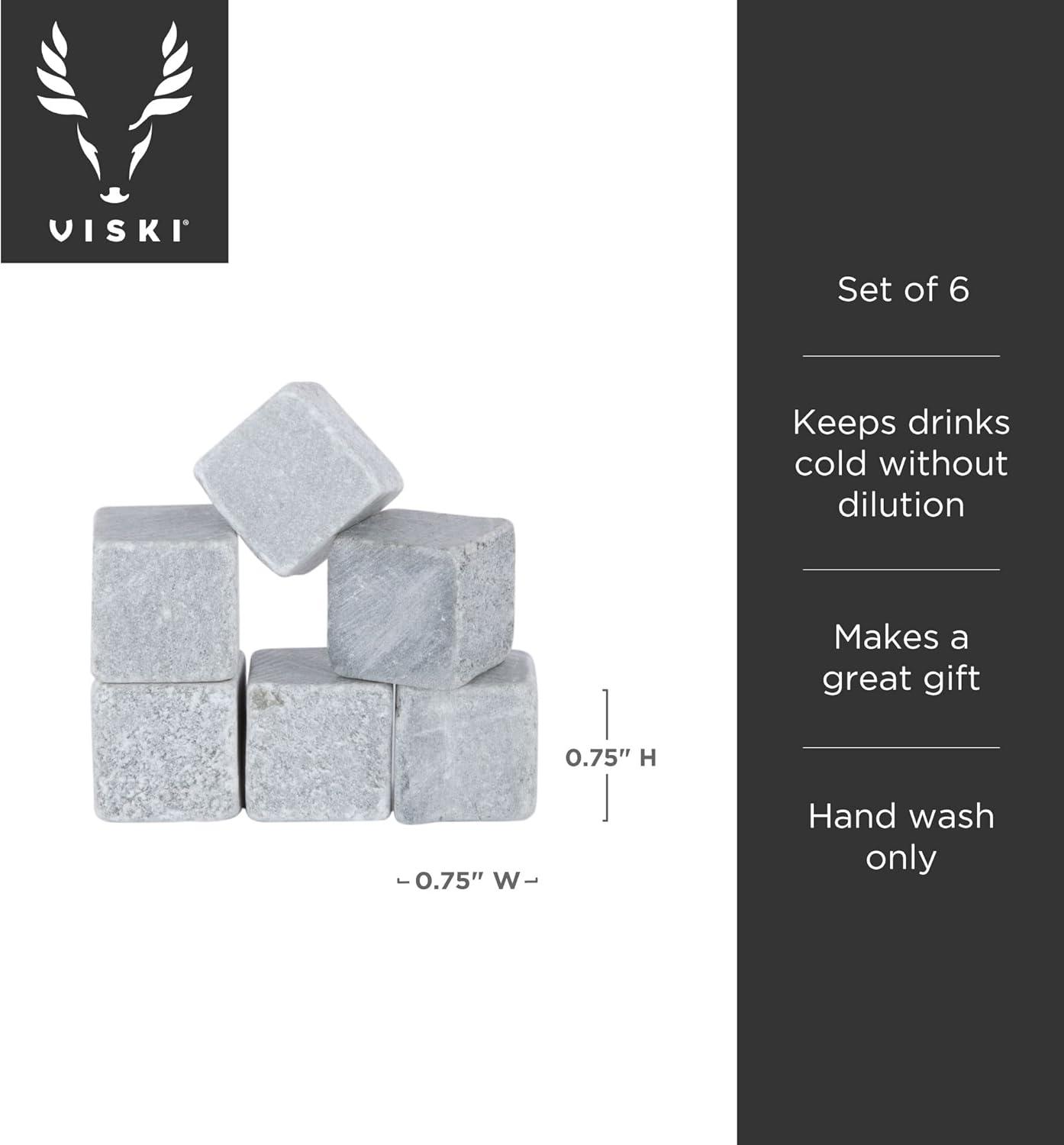 Glacier Rocks Soapstone Cube (Set of 6)
