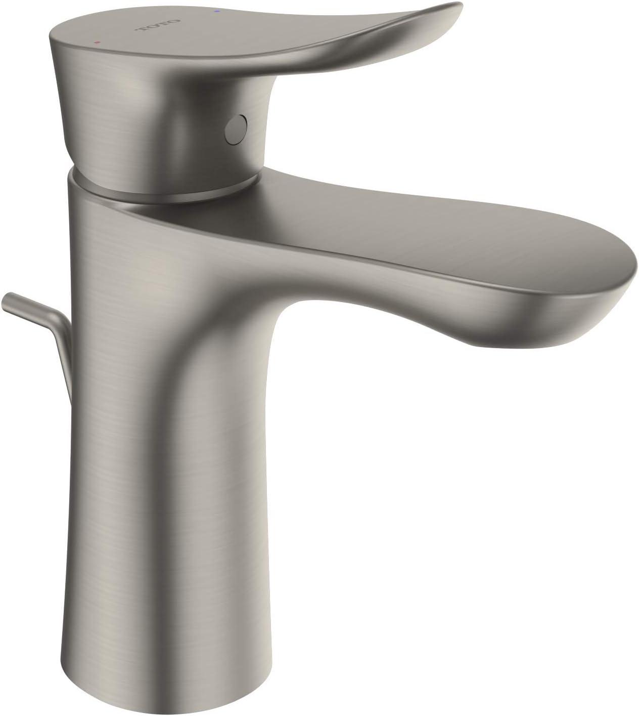 TOTO TLG01301U#BN Single Hole Bathroom Faucet with Drain Assembly and Comfort Glide Technology