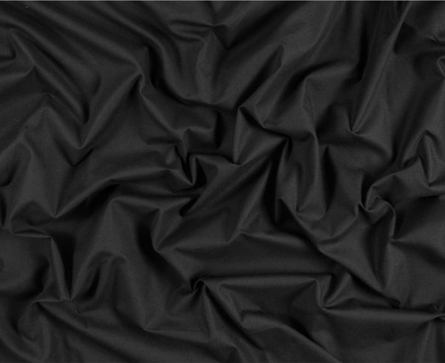 AK TRADING CO. Muslin Fabric/Textile - Draping Fabric - Black 10 Yards Medium Weight - 100% Cotton (60in. Wide)