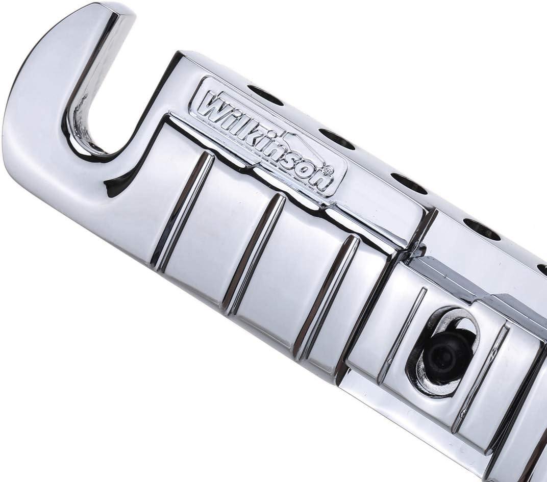 Chrome Adjustable Intonated Wraparound Bridge Tailpiece