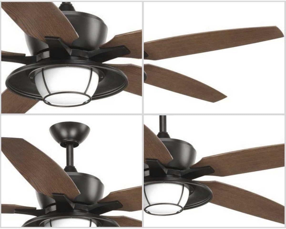 Progress Lighting - 60``Ceiling Fan - Montague - Wide - Ceiling Fan - 1 Light -