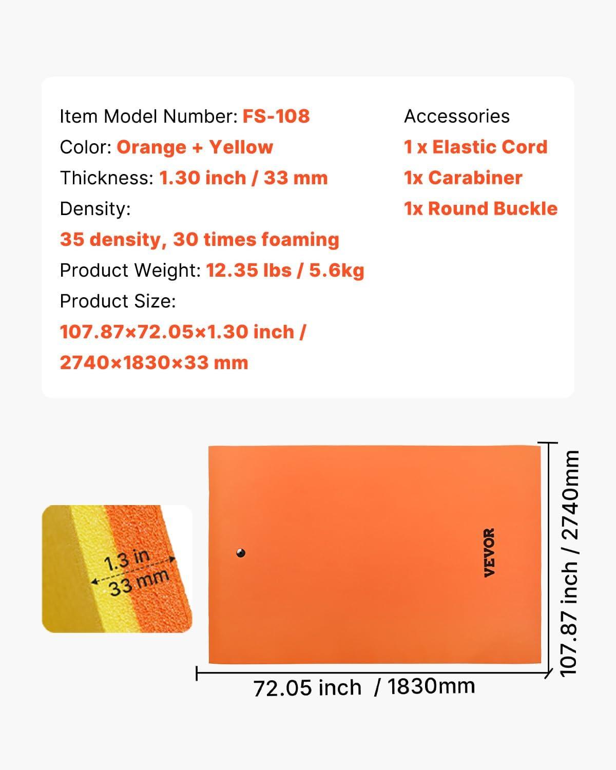 VEVOR Floating Mat Inflatables