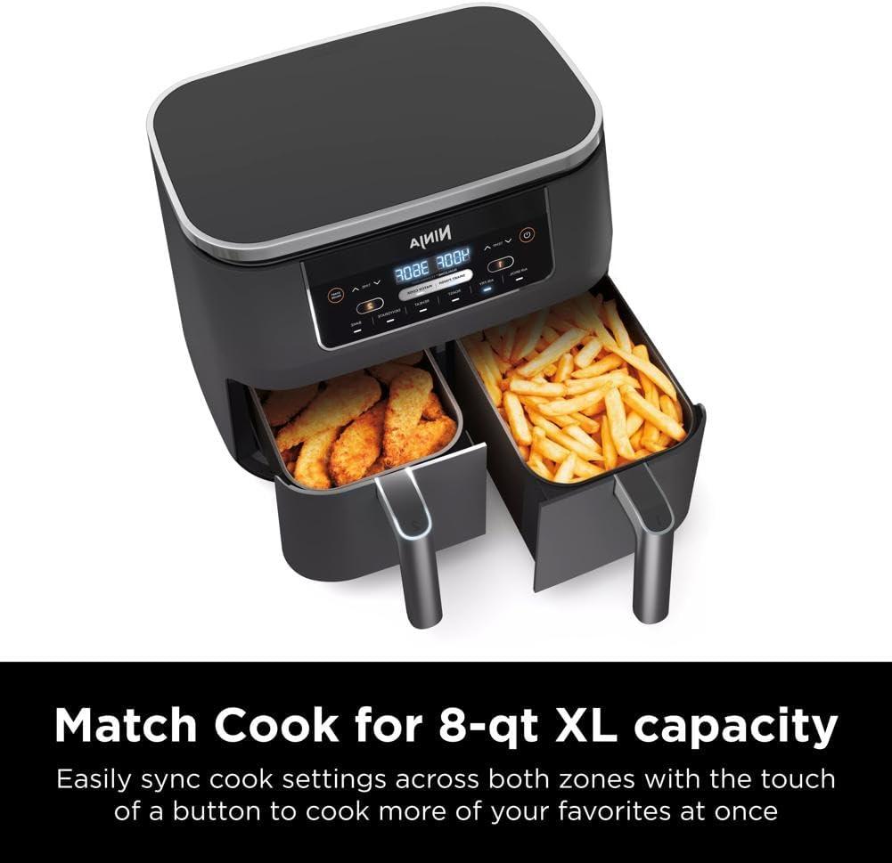 Ninja Foodi ® 2-Basket 8-Qt. Air Fryer with DualZone™ Technology