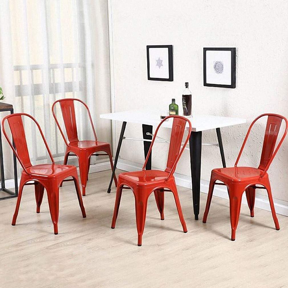 FDW Metal Dining Chairs Indoor Outdoor Chairs Patio Chairs Kitchen Metal Chairs Restaurant Chair