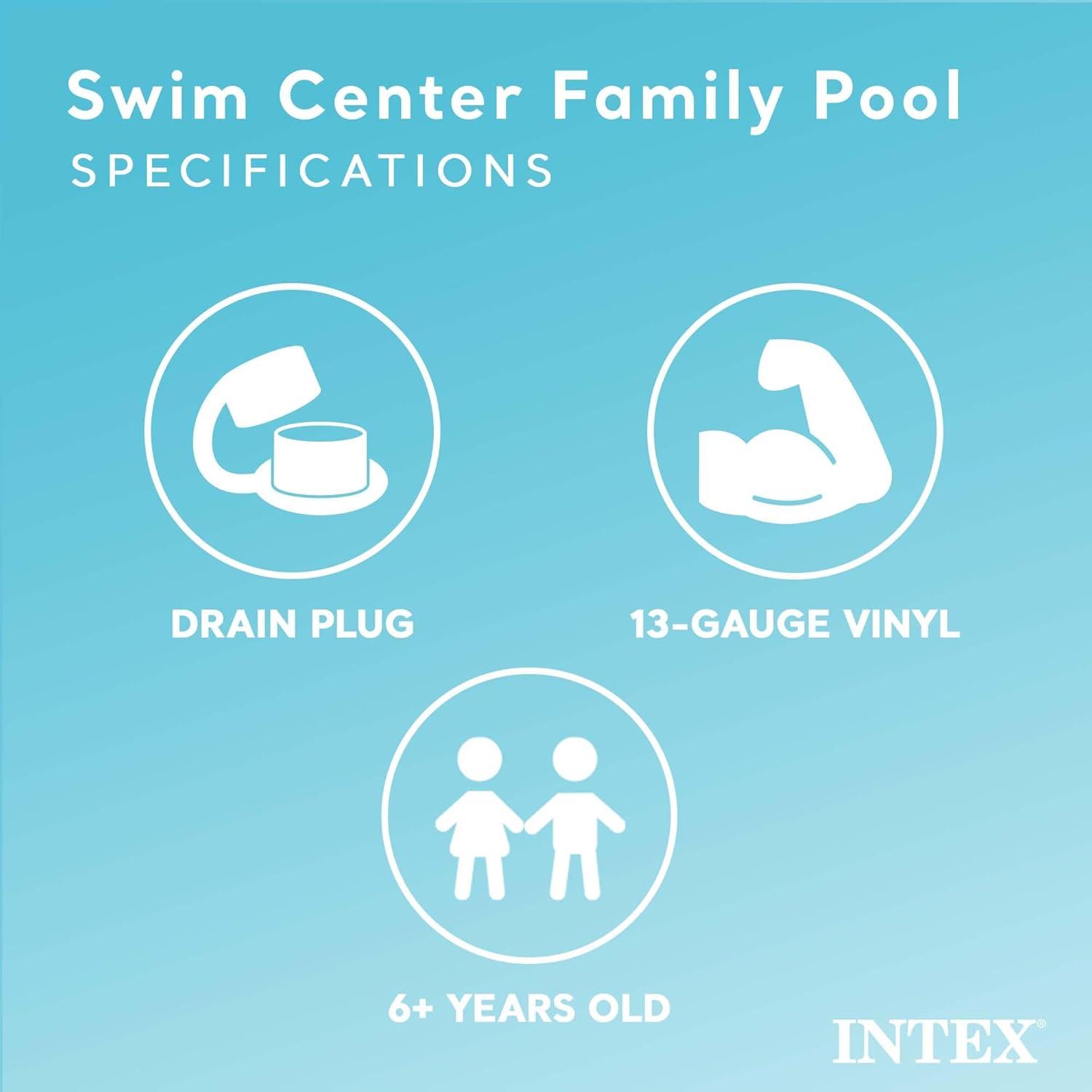 Intex Intex Inflatable Swim Center Family Pool for 2-3 Kids