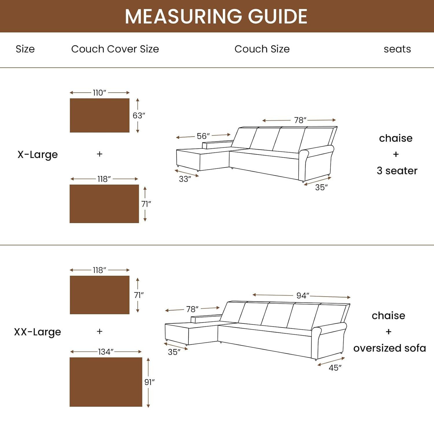 Lark Manor™ Couch Cover Sheet Blanket, Oversized Reversible Couch Covers for 3 Cushion Sofa, Extra Large Furniture Decoration Cover Sofa Slipcovers, L-Shape U-Shaped Sectional Protector for Cats Dogs