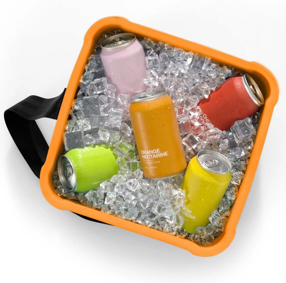 FOAM FOAM Portable 22 Quart EVA Lightweight Beach Rigid Hybrid Soft Side Cooler that Holds 30 Cans & Ice