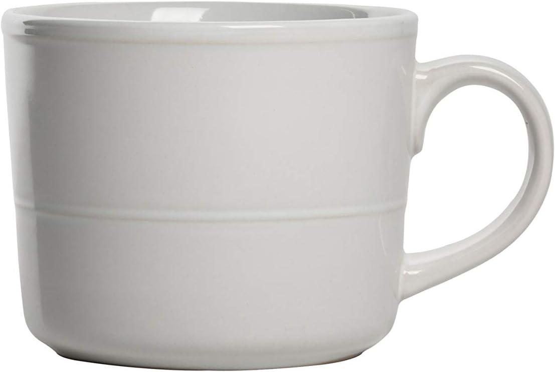 White Ceramic Double Line 3.75"/12 oz Mug Set of 6