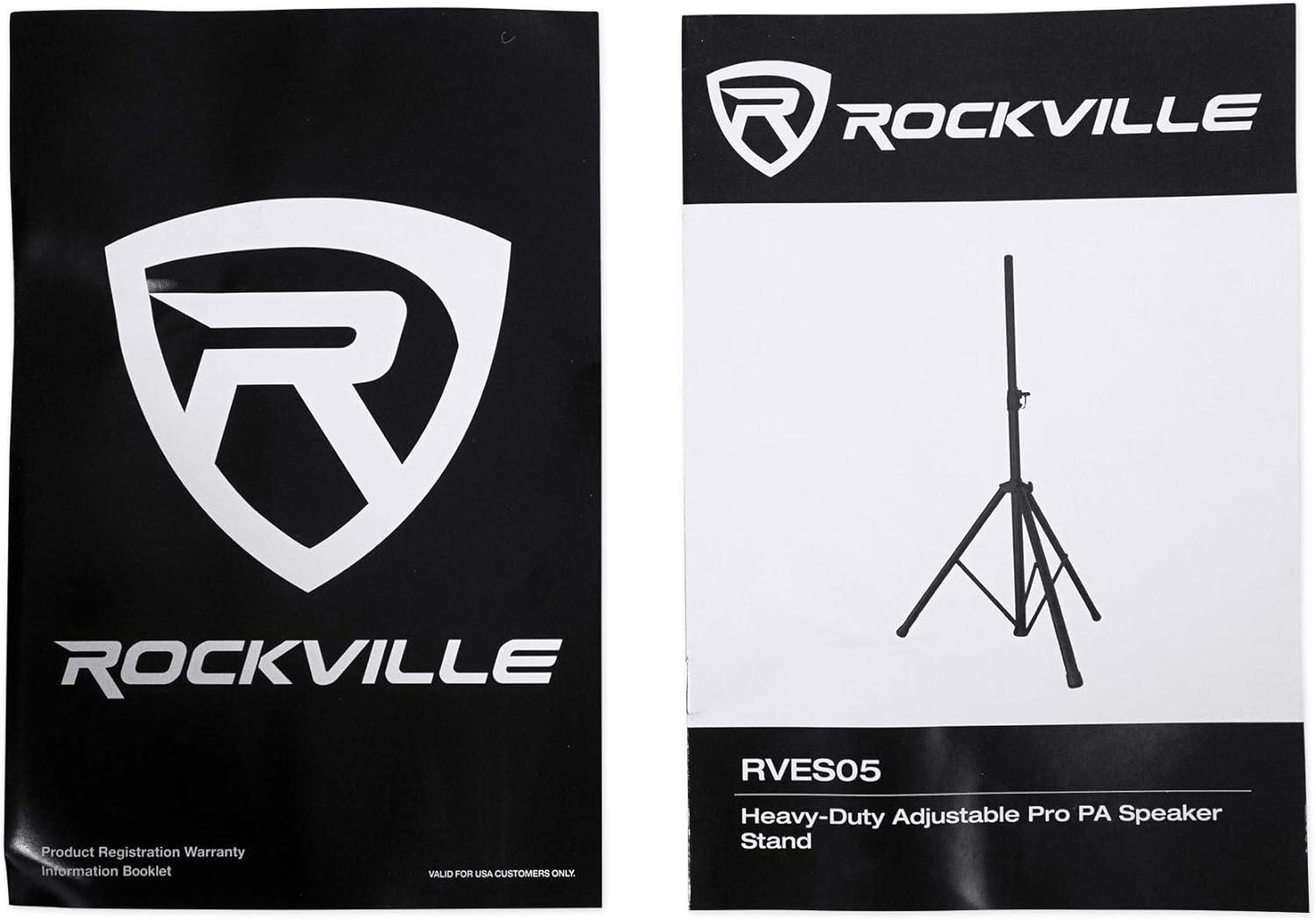 Rockville RVES05 Black Heavy Duty Tripod Pole-Mount DJ PA Speaker Stand