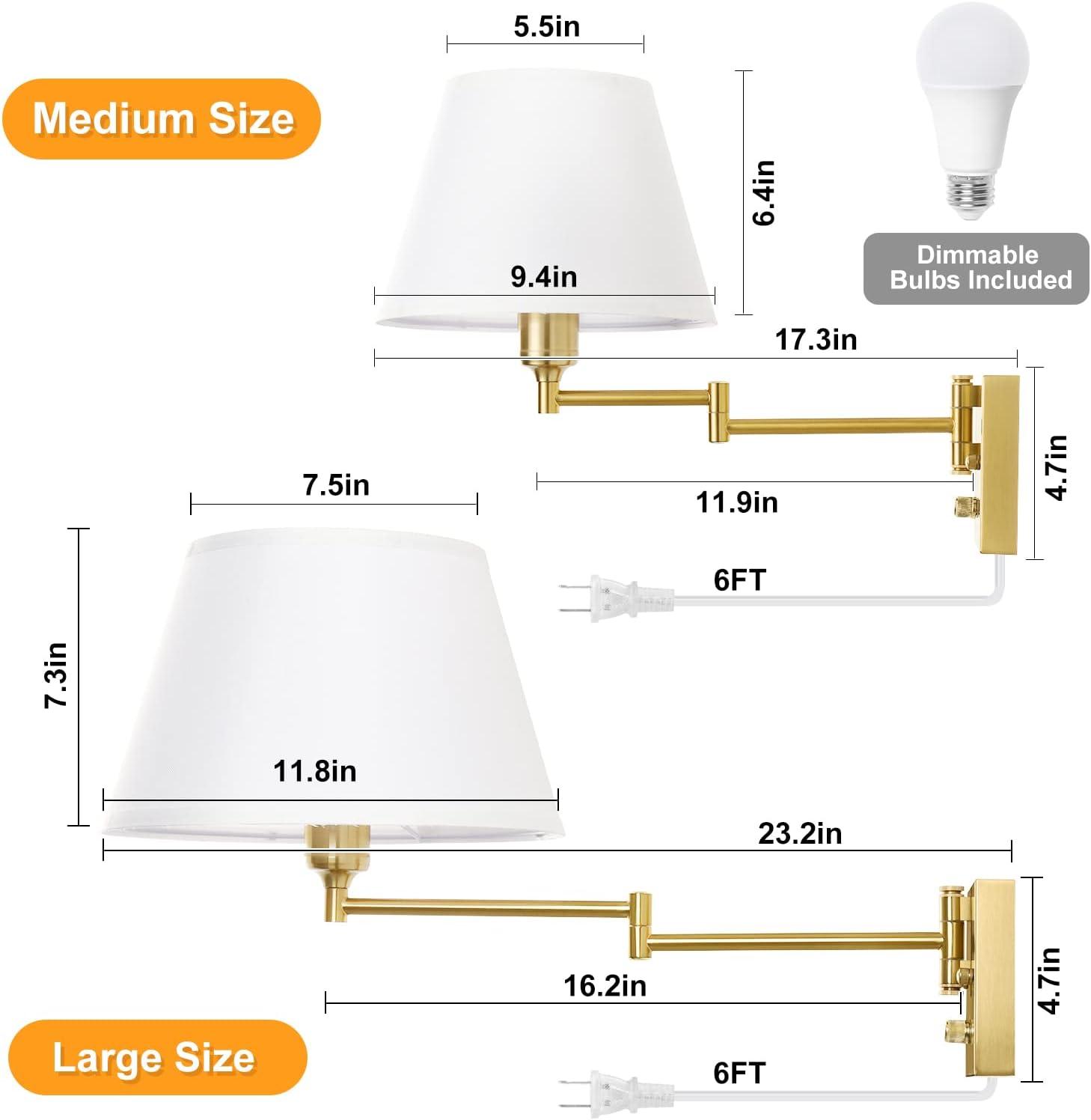 Alye LED Swing Arm Sconce