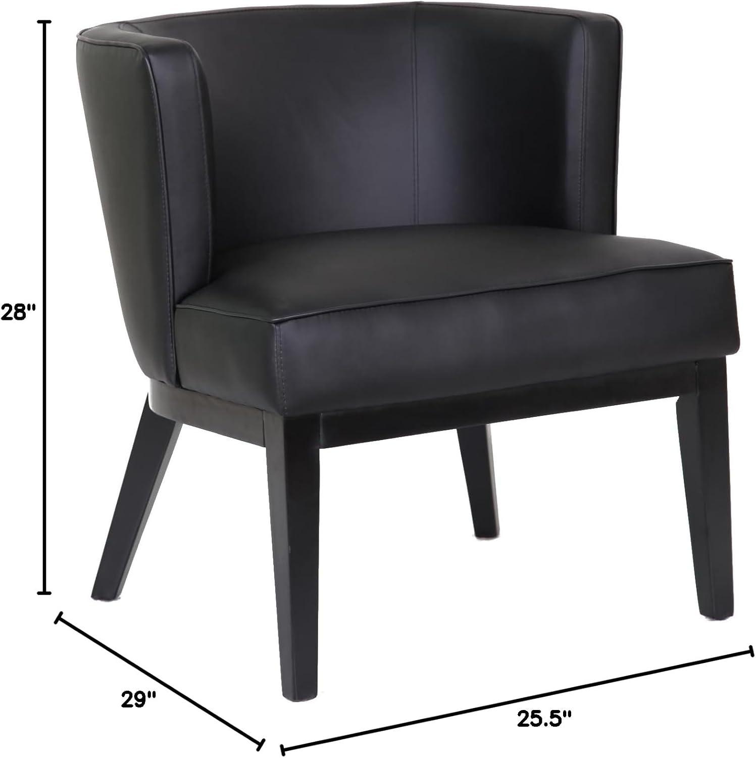 Ava Accent Chair Black - Boss Office Products