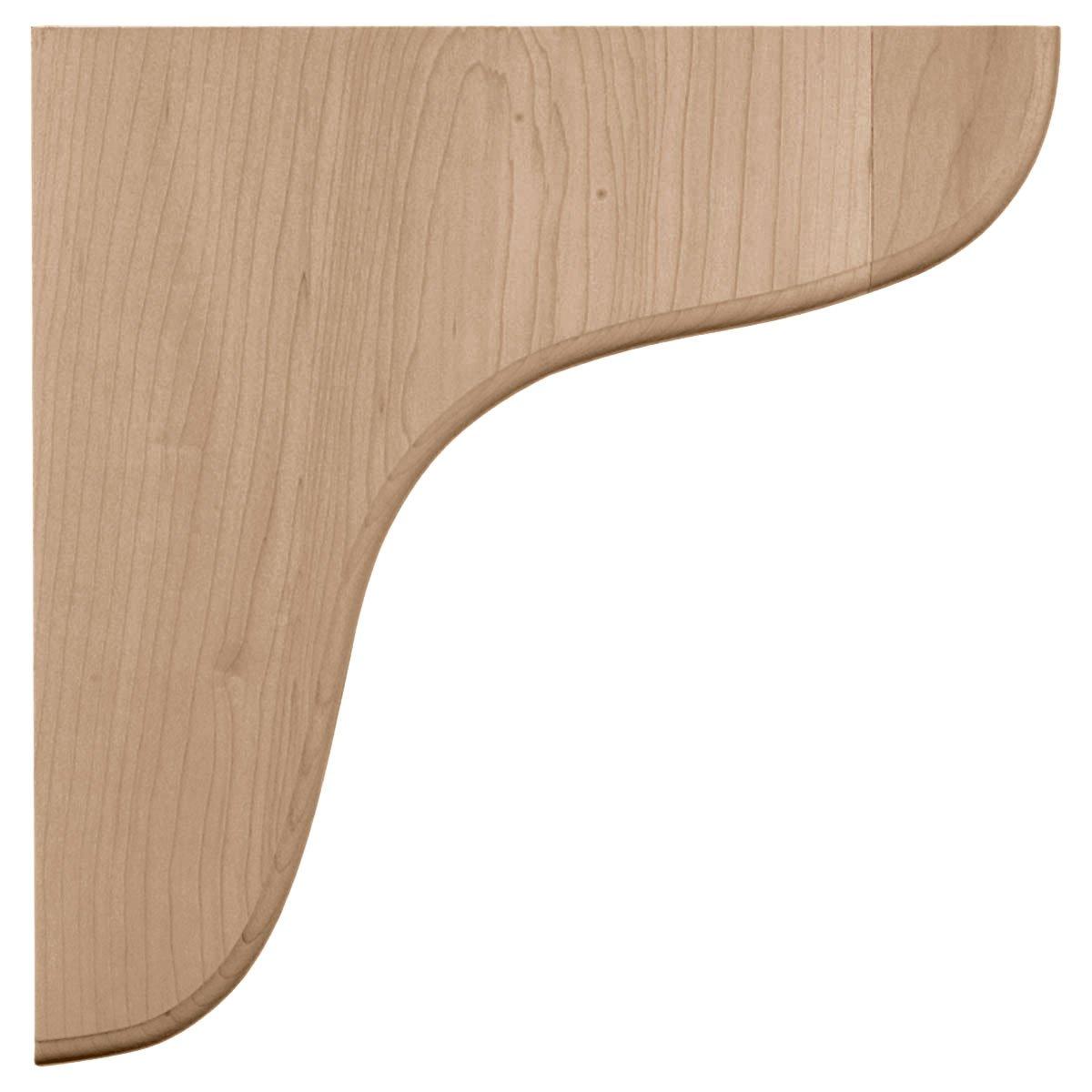 Ekena Millwork 1 3/4"W x 10 1/2"D x 10 1/2"H Eaton Wood Bracket, Red Oak