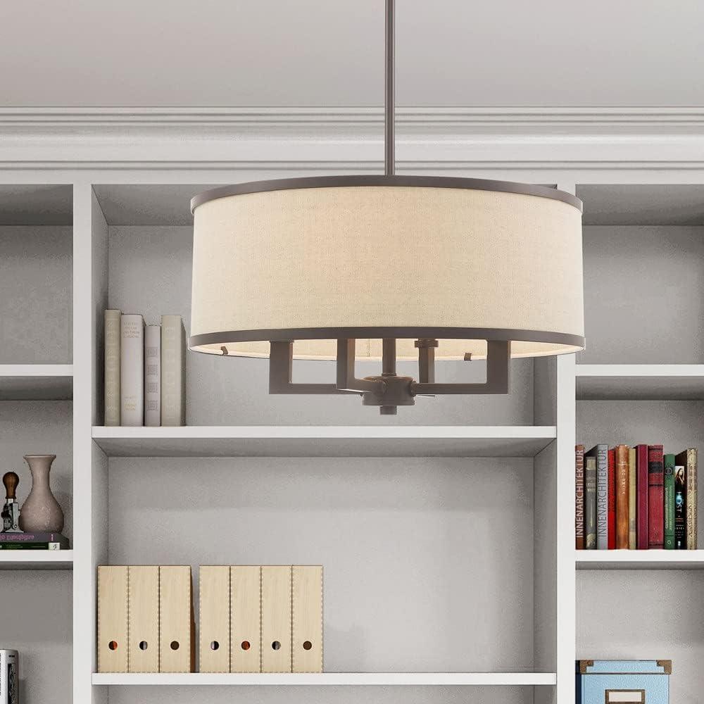 Livex Lighting Park Ridge 4 - Light Chandelier in  Brushed Nickel