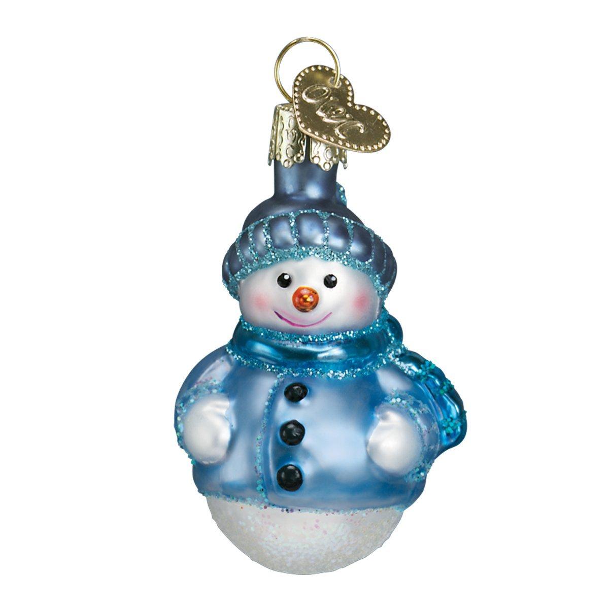 Old World Christmas 2.5 Inch Mini Snowman Set Ornaments Frosty  St/6 Tree Ornament Sets