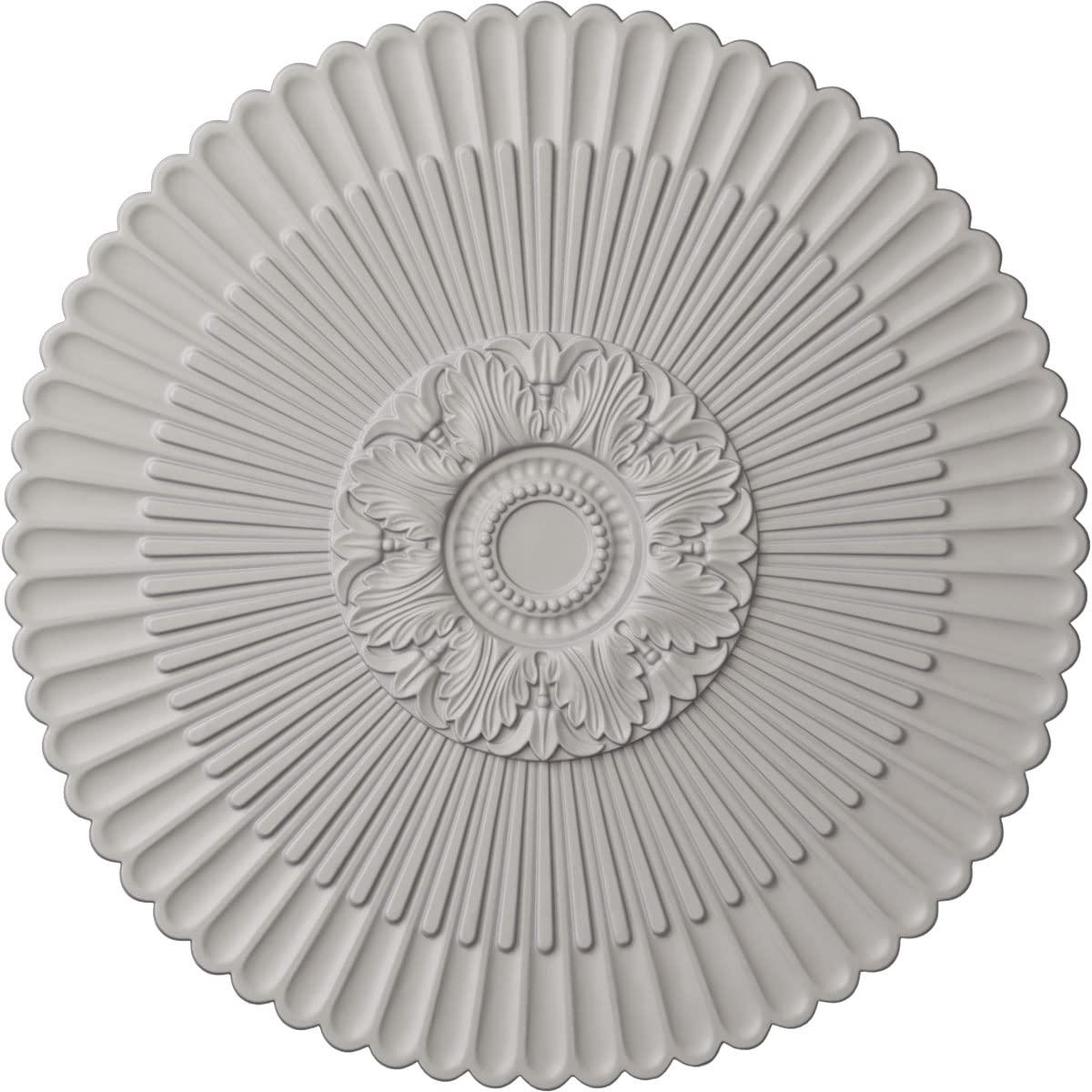1-5/8 in. x 41 in. x 41 in. Polyurethane Nexus Ceiling Medallion, Ultra Pure White