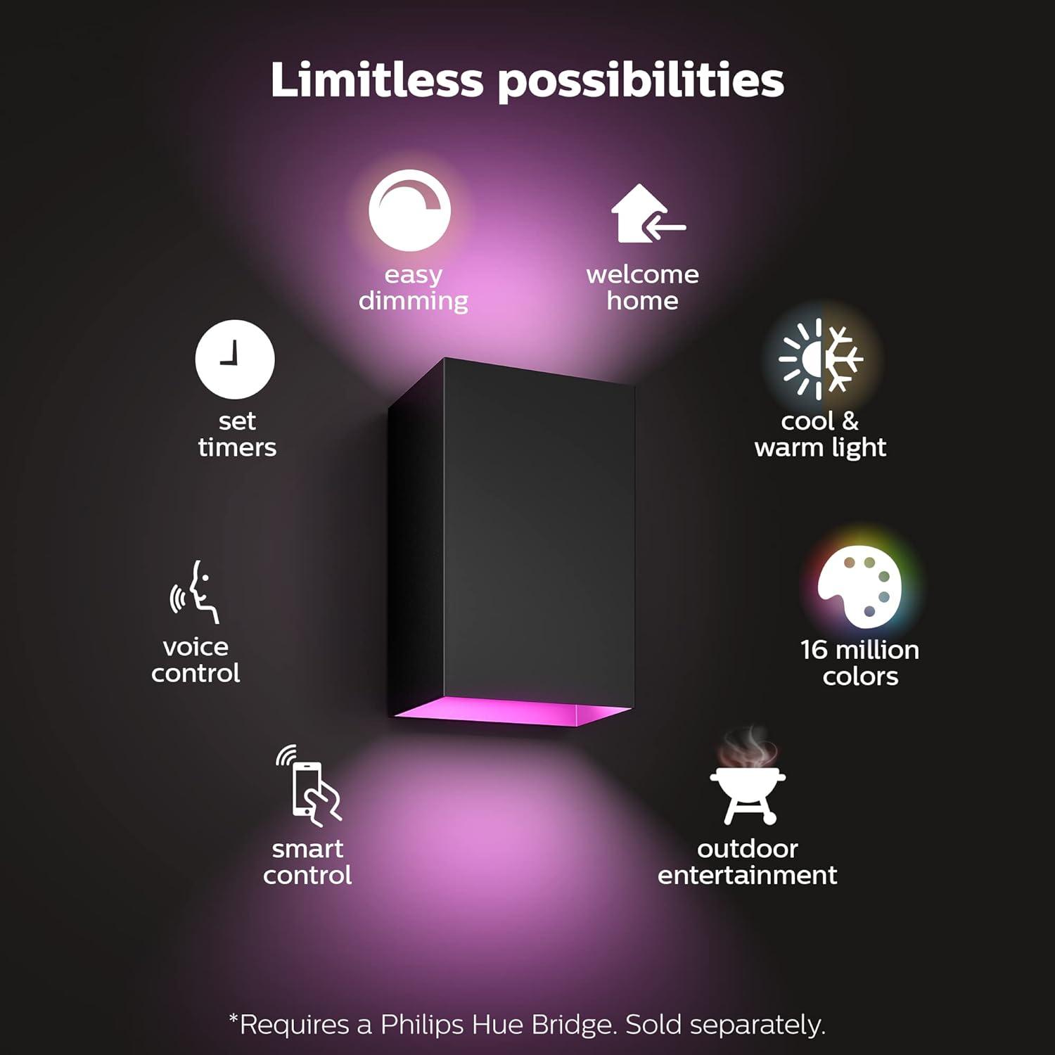 Philips Hue Resonate LED Wall Lantern