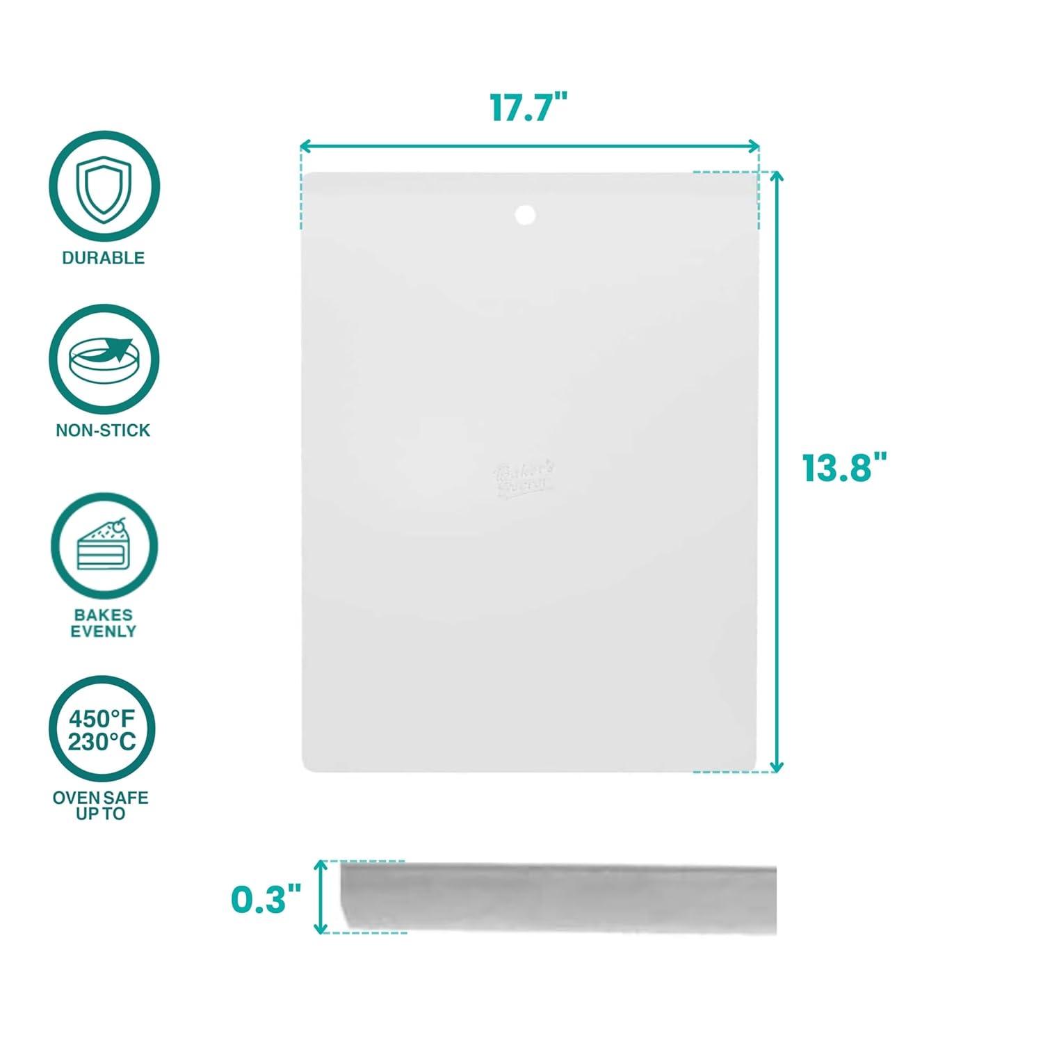 Commercial Grade Natural Pure Aluminum Cookie Sheet Extra Thick