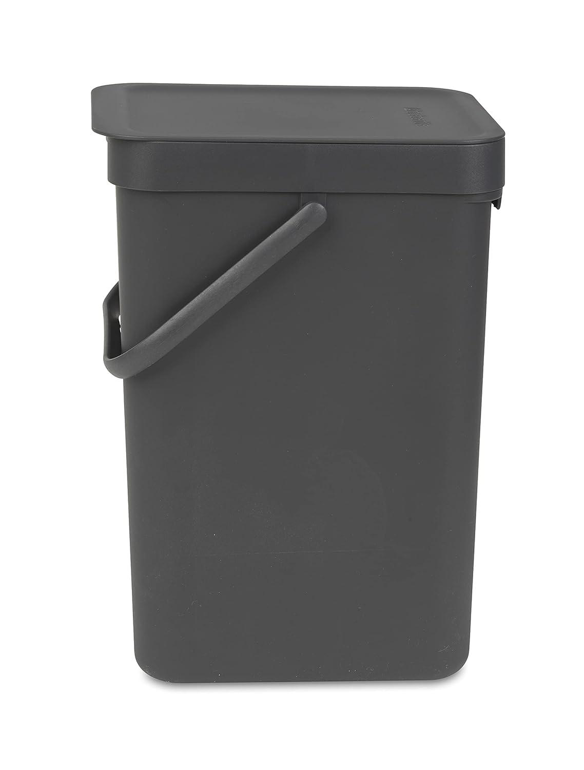 Brabantia Sort & Go Plastic Recycling Bin, 3.2 Gallon
