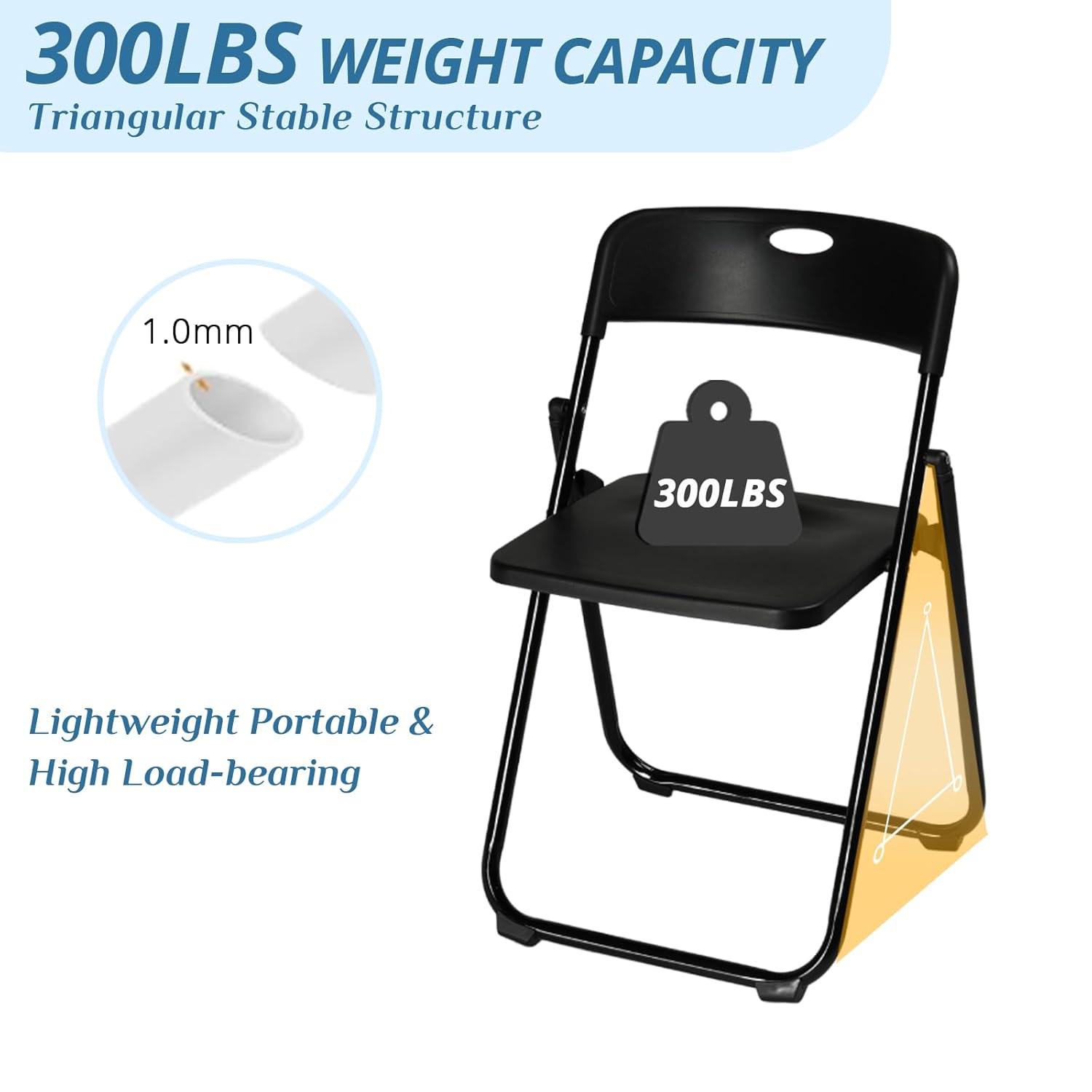 Arlmont & Co. Plastic Folding Chairs(Set Of 4)