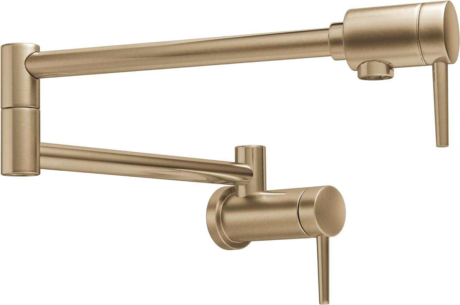 Contemporary Pot Filler Faucet, Wall Mount Pot Filler Kitchen Faucet