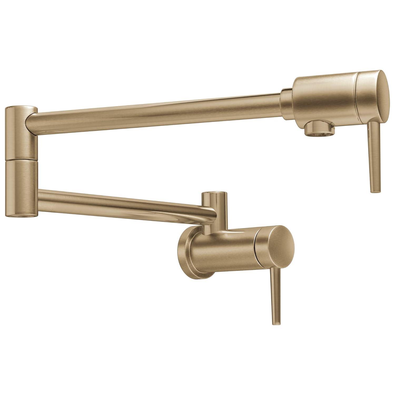 Contemporary Pot Filler Faucet, Wall Mount Pot Filler Kitchen Faucet