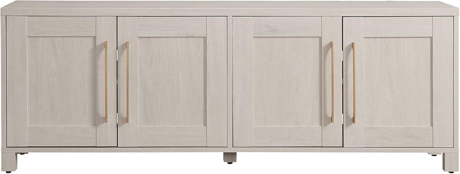 Evelyn&Zoe Chabot Rectangular TV Stand for TV's up to 75", Alder White