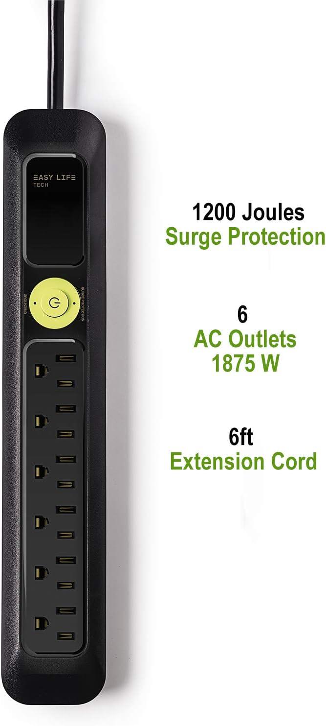 Power Strips 6-Outlet Power Strip Surge Protector