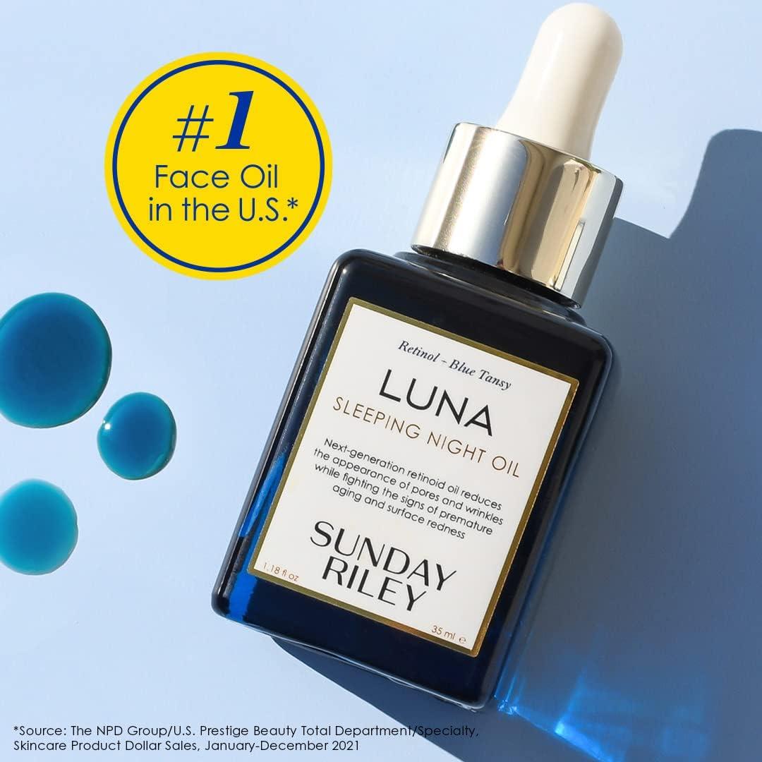 Luna Retinol Blue Tansy Night Oil for All Skin Types