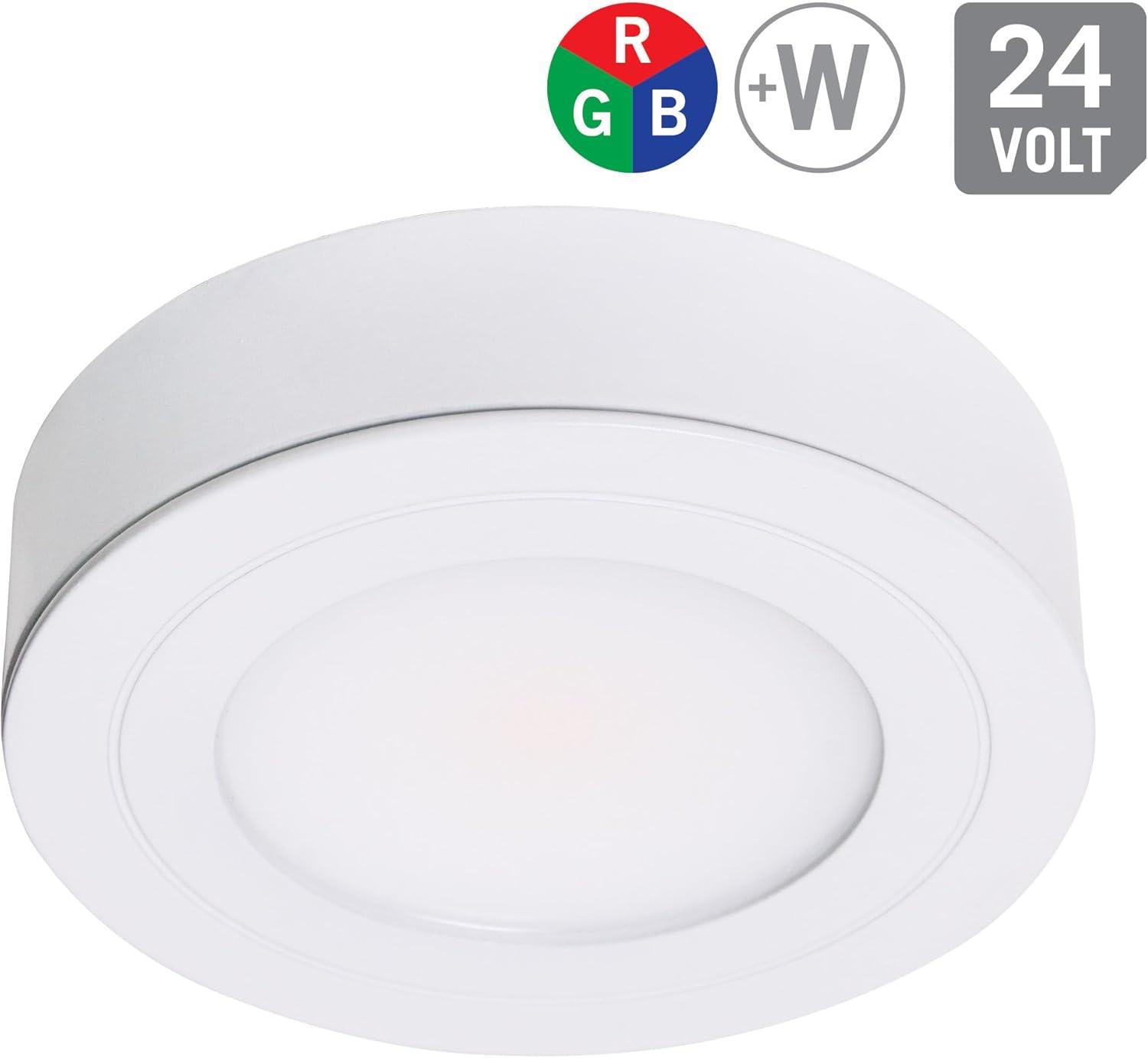 PureVue RGB+W Under Cabinet LED Puck Light